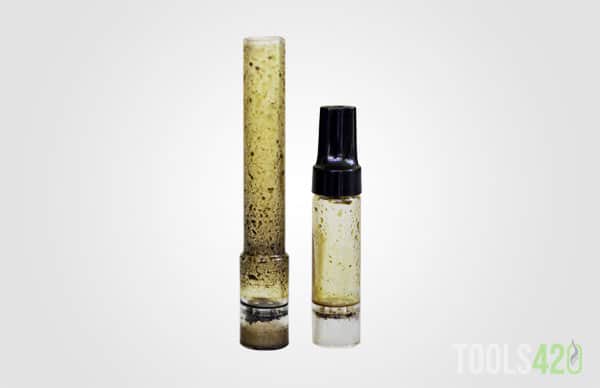Cannabis Residue on Vaporizer Glass Stems