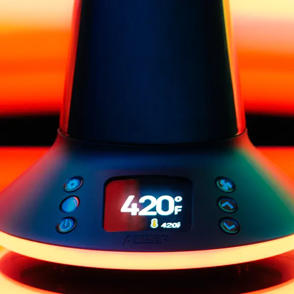 Arizer XQ2 Front Panel UI with LED bottom