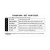 F20 Smell Proof Vape Case combination lock code setting instruction guide table