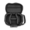 F20 Smell Proof Vape Case empty interior with adjustable mesh padded compartment dividers