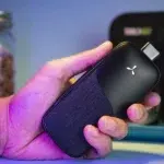 The AirVape Legacy Pro fits into the hand but is quite heavy and won't fit into pockets