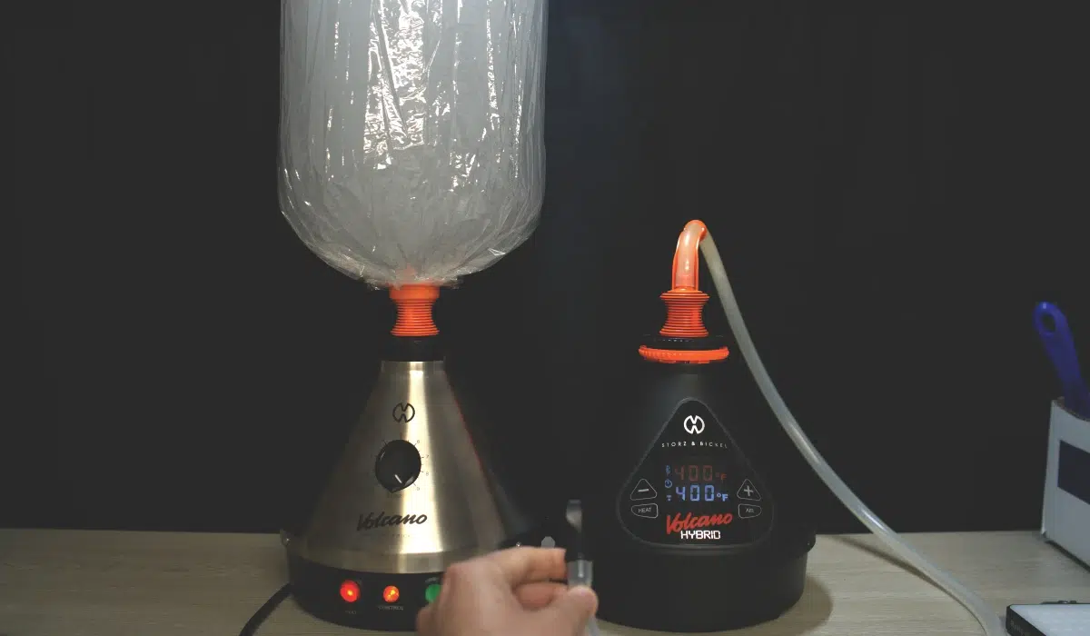 Volcano Hybrid whip vs Volcano Classic Balloon bag