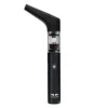 Utillian 6 Wax Pen in black featuring angled mouthpiece extension and visible red terp pearls