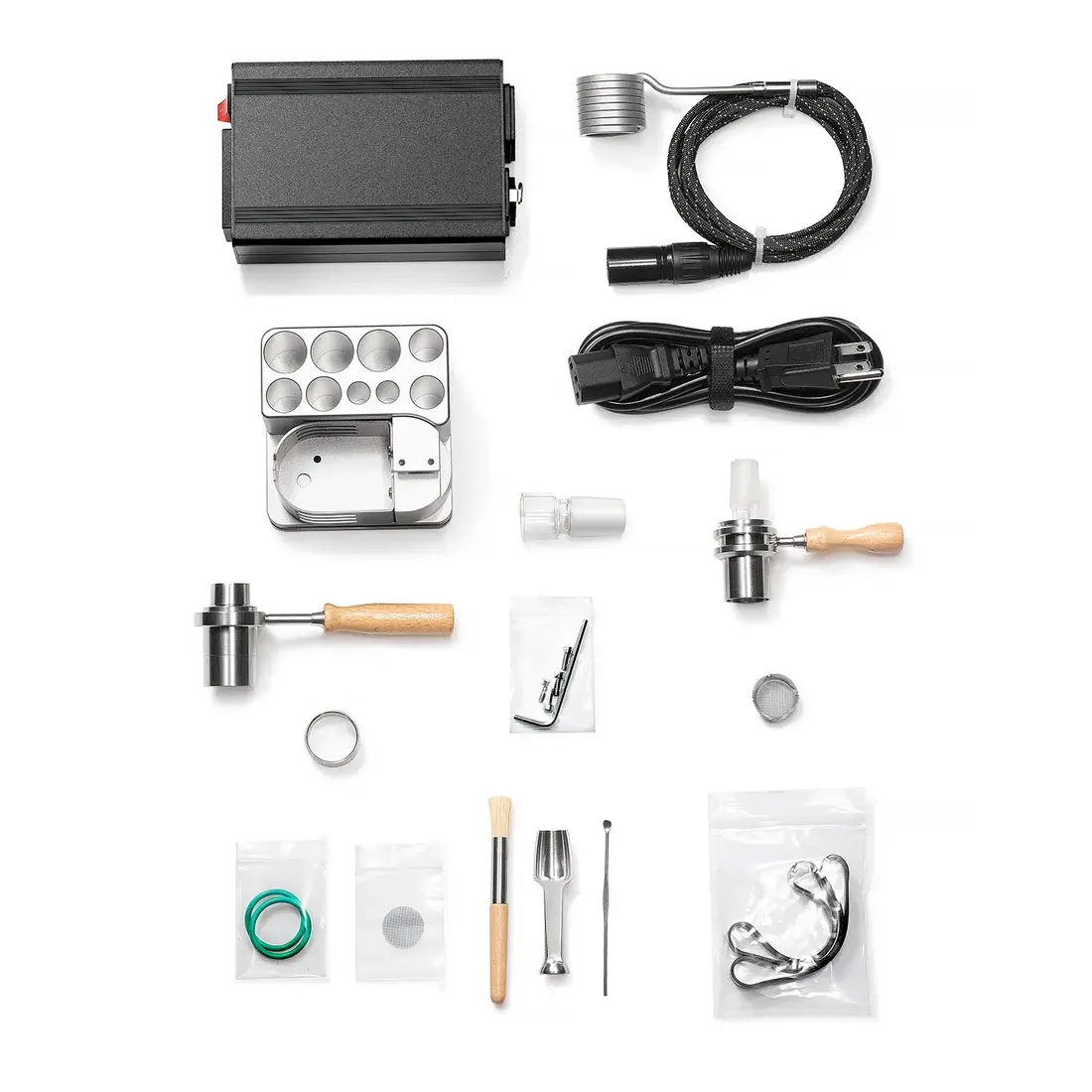 Crossing Tech One Hit Wonder V2 Vaporizer Kit Parts PID Controller Heating Coil Wooden Handles Accessories