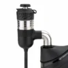 Puffco Peak Pro Link adapter hose connected with 3DXL chamber and glass rig joint insert