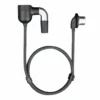 Puffco Peak Pro Link extension whip cable with braided black cord and stainless steel joints