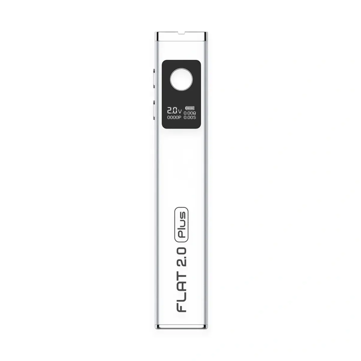 Yocan Flat 2.0 Plus 510 Thread Vaporizer Battery in Silver Stainless Steel