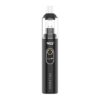 Yocan Orbit 2.0 Wax Vaporizer Pen in metallic black featuring clear glass mouthpiece and digital OLED display