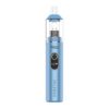 Yocan Orbit 2.0 Wax Vaporizer Pen in sky blue with clear quartz glass mouthpiece and digital screen display