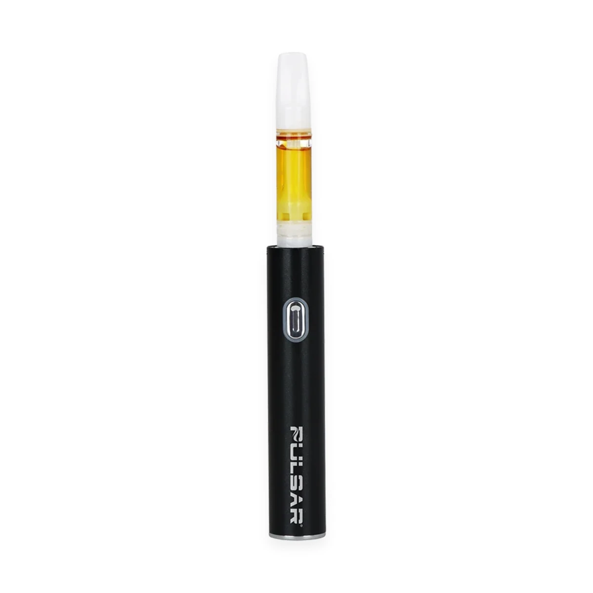 Pulsar 510 DL Delta Black Vaporizer Battery attached to Oil Cartridge