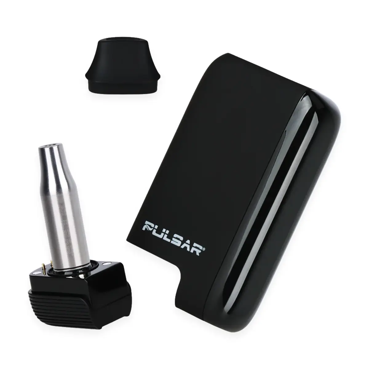 Pulsar 510 Wax Atomizer Disassembled with Black DL 5.0 Vape Housing Parts