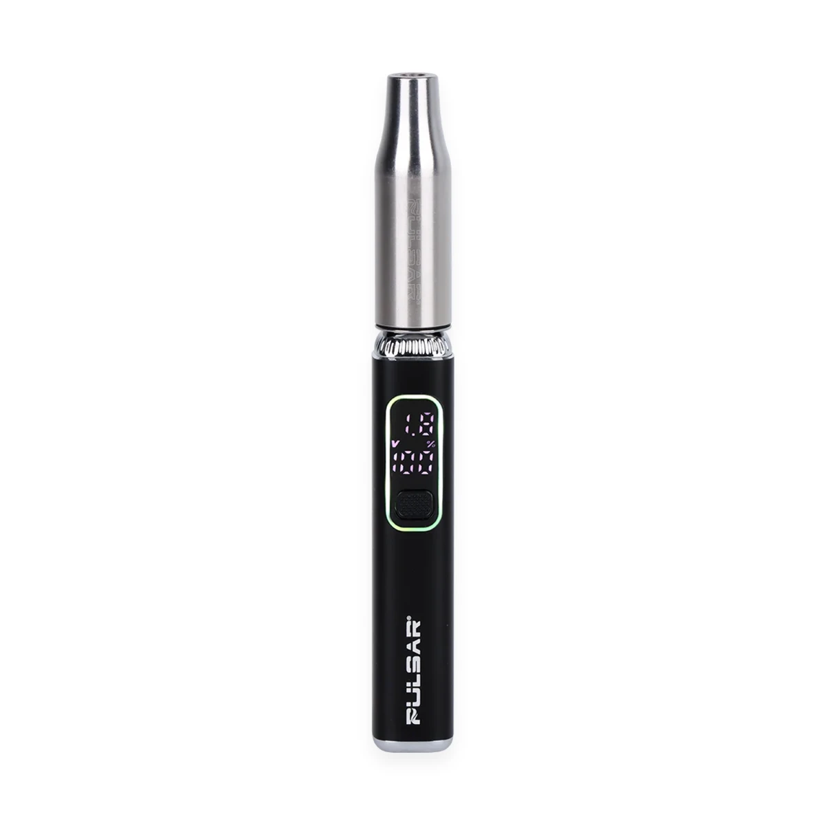 Pulsar 510 Wax Atomizer Mounted on Black Variable Voltage Pen Battery