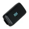 Black Pulsar Core personal air filter angled view showing oval mouthpiece