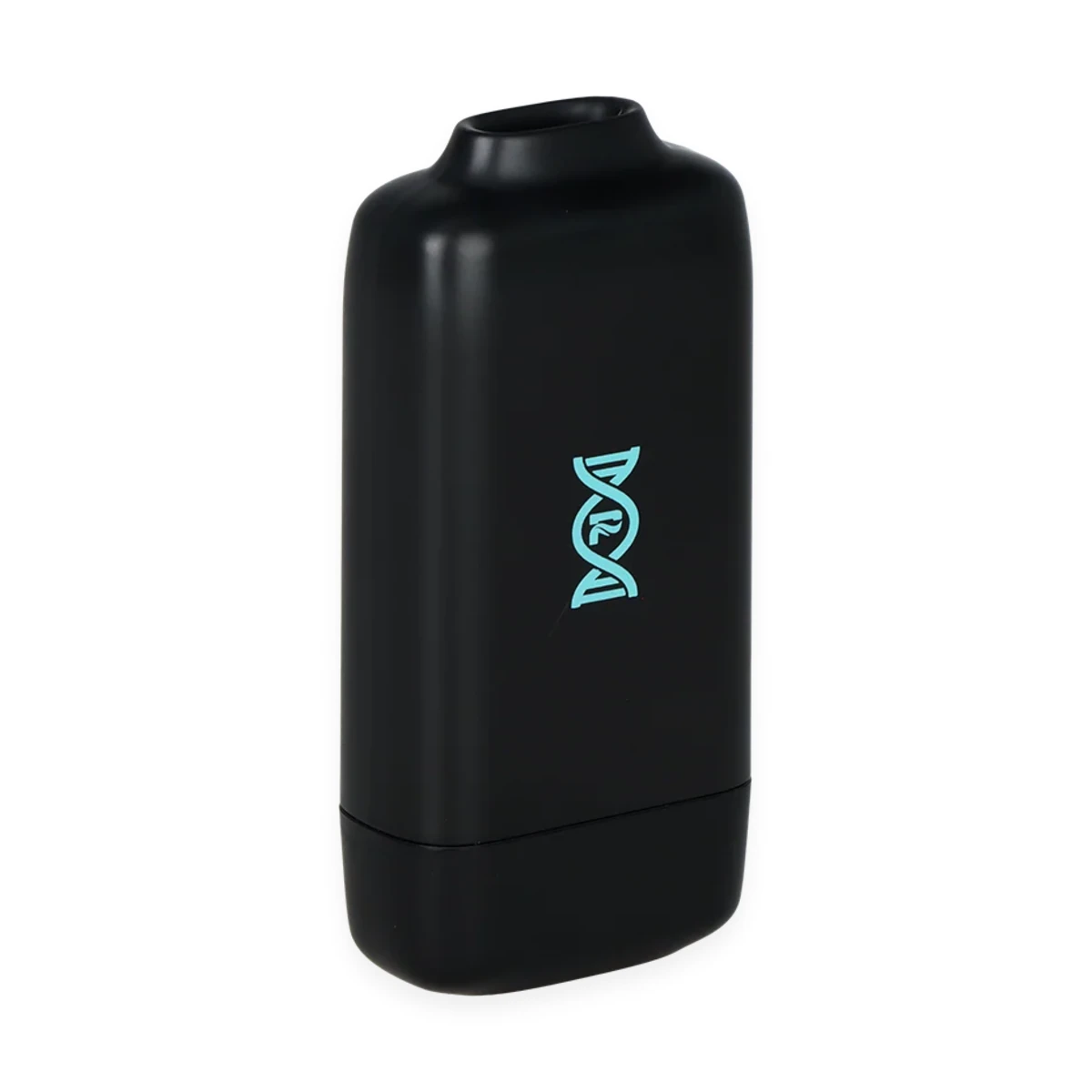 Black Pulsar Core personal air filter side angle showing compact body and turquoise logo