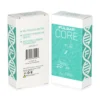 Pulsar Core air filter packaging in white and turquoise highlighting activated carbon odor filtration